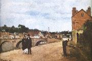 Camille Pissarro Pang plans Schwarz bridge oil painting reproduction